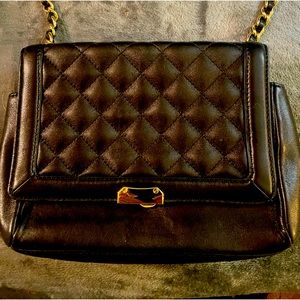 Very classy quilted Talbots Chanel style leather bag